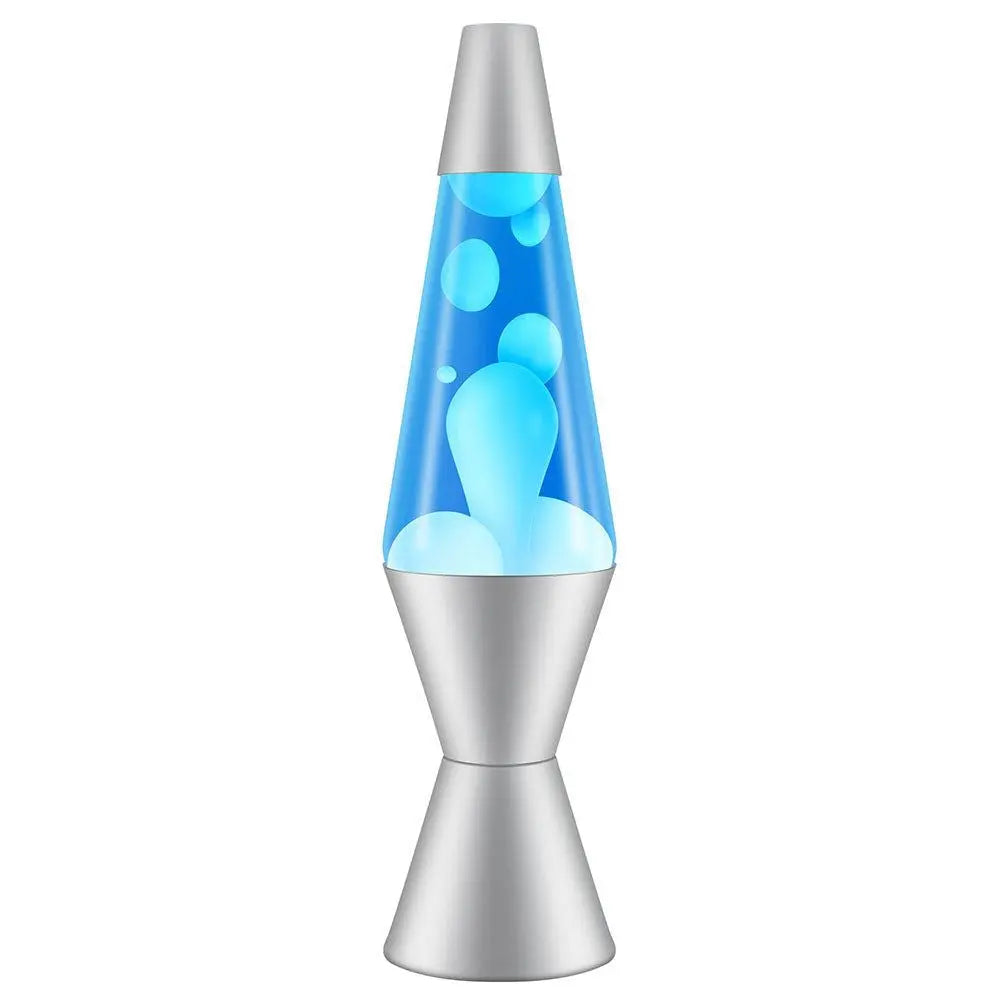 14.5" LAVA Lamp Classic (White/Blue) | The Dyslexia Shop