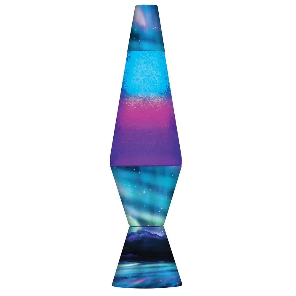14.5" Northern Lights LAVA Lamp (Purple/Blue) | The Dyslexia Shop
