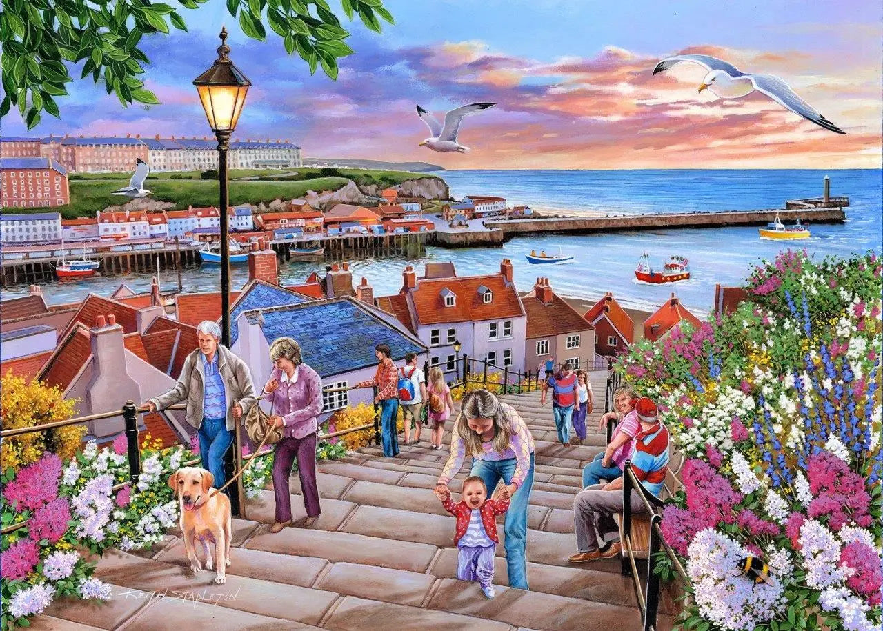 199 Steps Whitby 1000 Piece Puzzle | The Dyslexia Shop