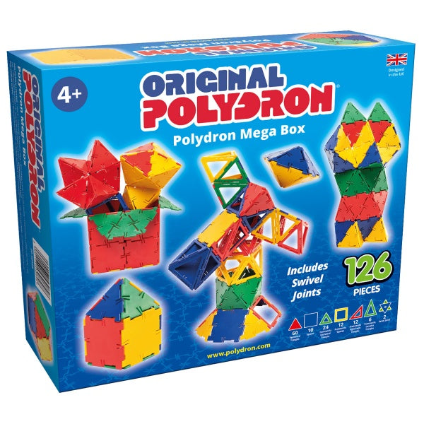 Original Polydron Mega Box - 126-Piece Construction Set