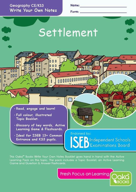 CE-KS3 Geography : Settlement - Topic Pack