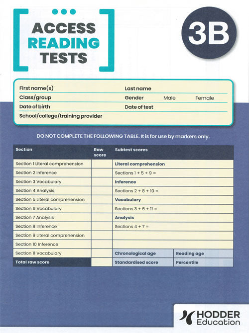 Access Reading Test (ART) pack of 10