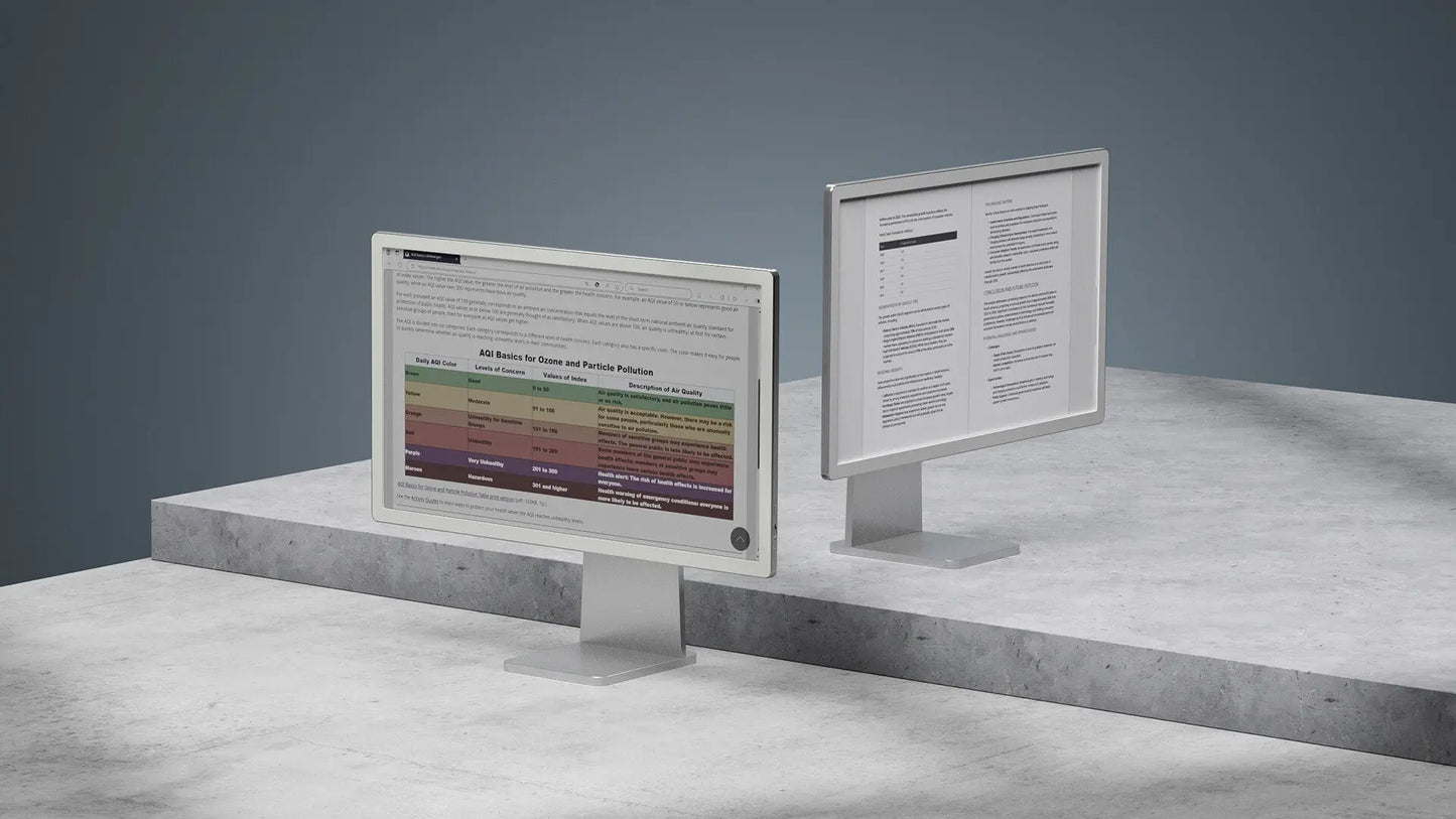 BOOX Mira Pro 25.3" Colour E Ink Monitor – Eye-Friendly Display for Professionals | The Dyslexia Shop