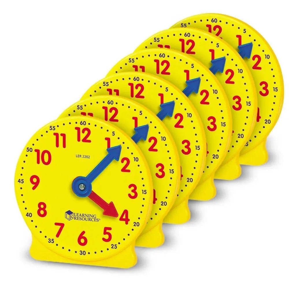Big Time Geared Mini Clocks (Set of 6) | The Dyslexia Shop