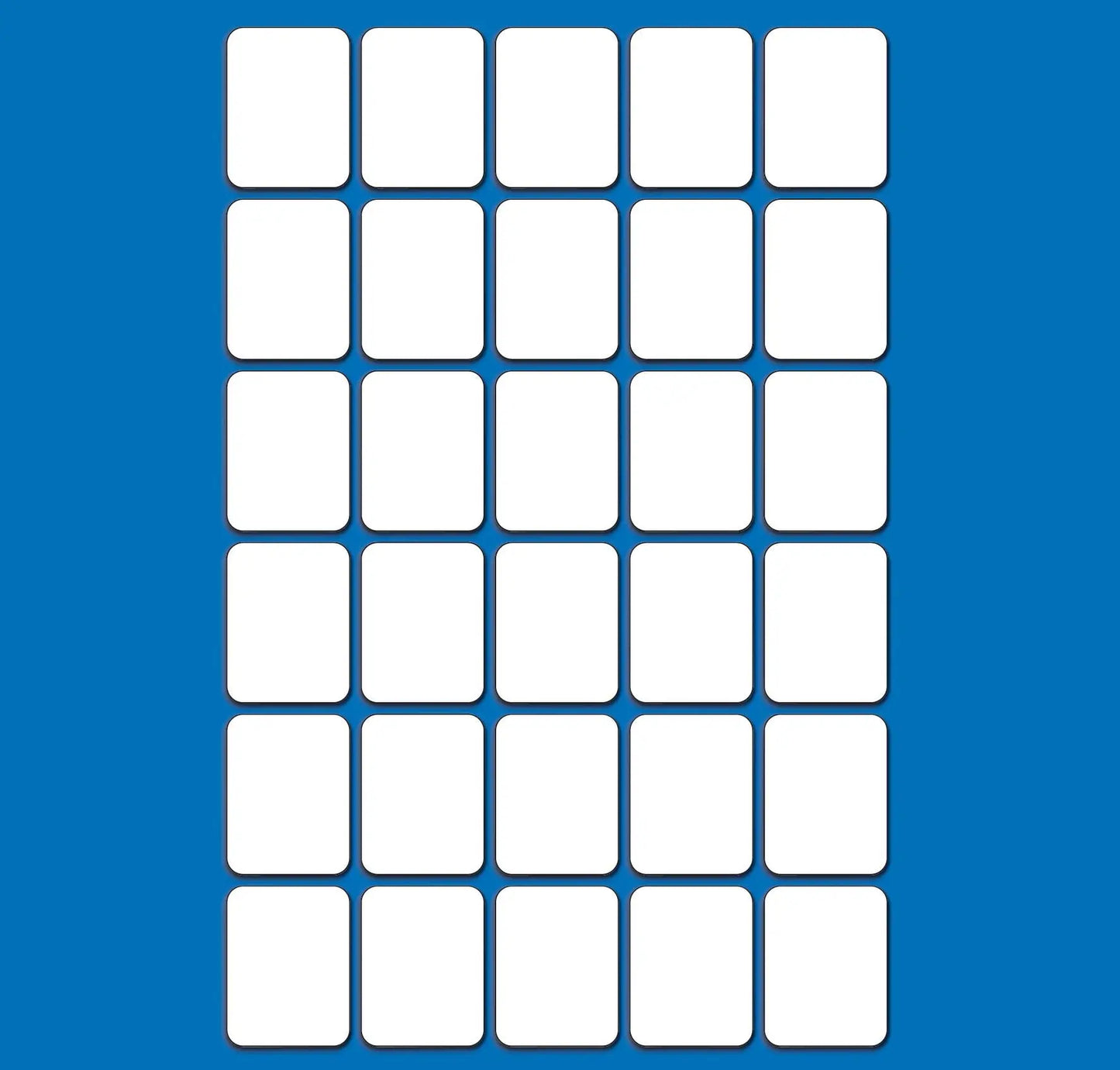 Blank Write-on, Wipe-off Card Set (30 Per Sheet) | The Dyslexia Shop