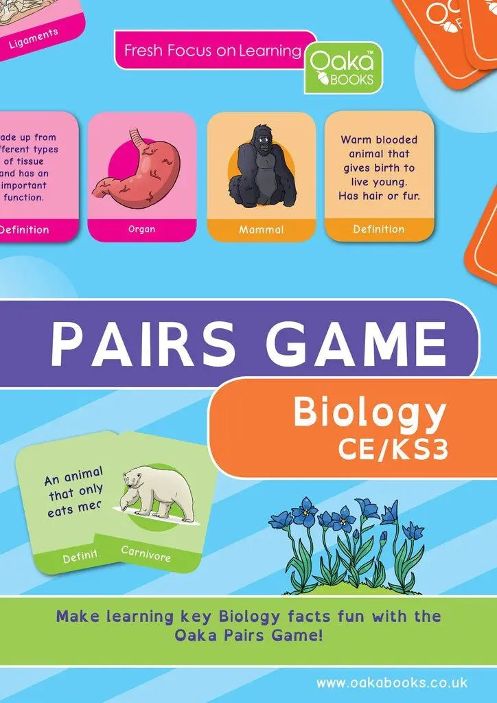 CE-KS3 Pairs Game : Biology | The Dyslexia Shop
