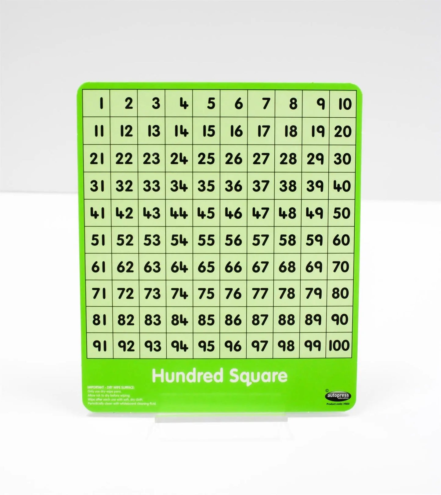 Child’s Hundred Square (Small) | The Dyslexia Shop