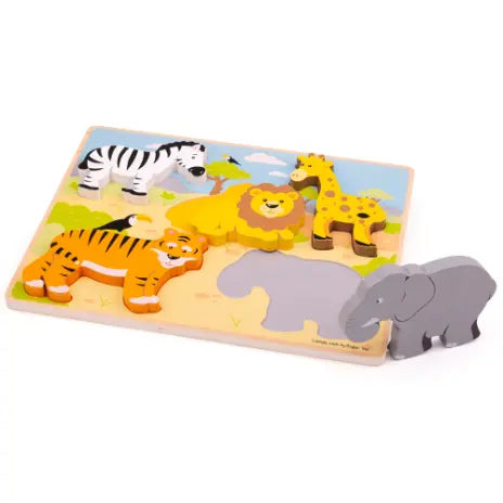 Chunky Lift Out Puzzle - Safari | The Dyslexia Shop
