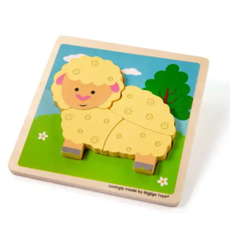 Chunky Lift Out Sheep Puzzle | The Dyslexia Shop