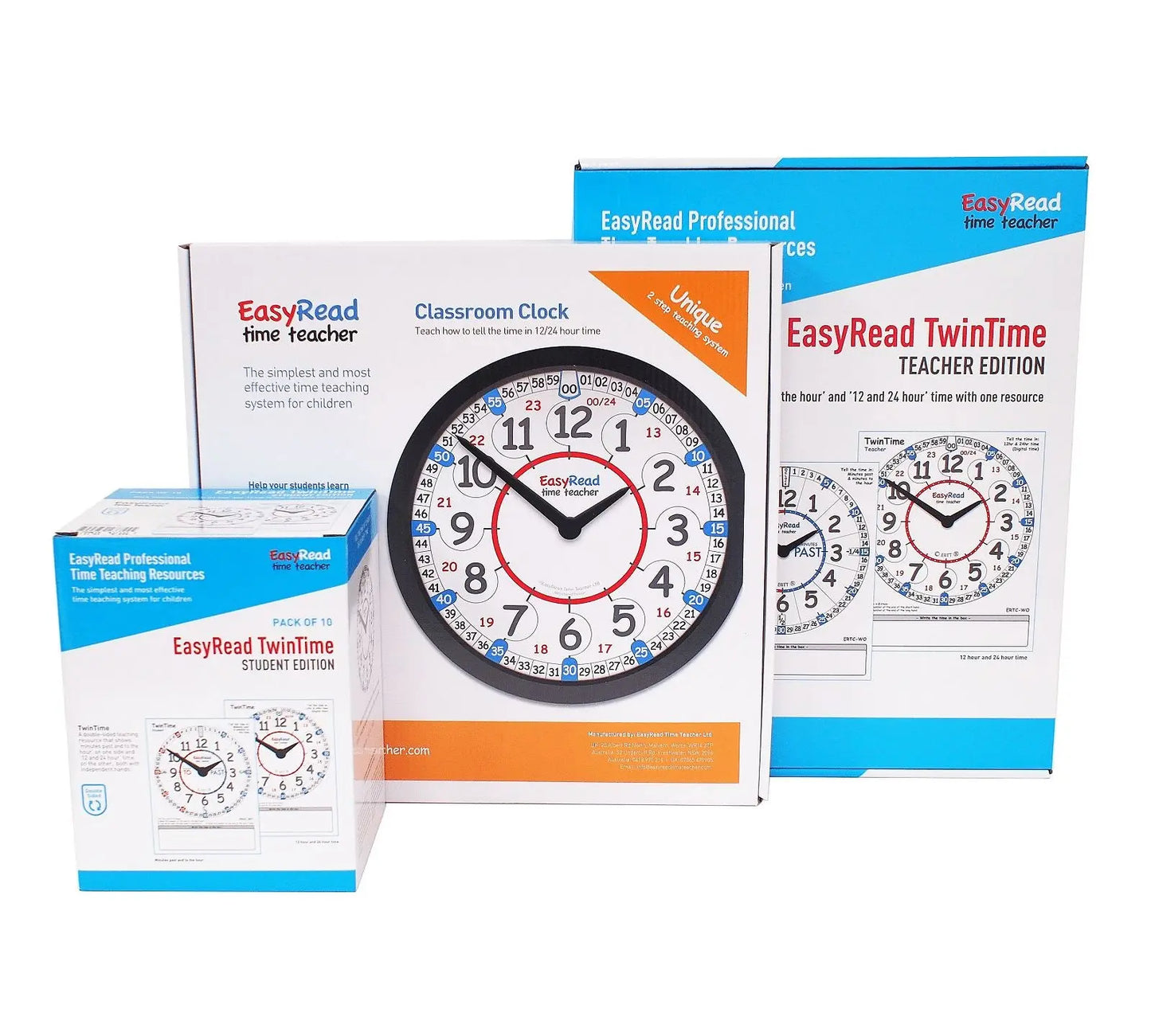 EasyRead Classroom 12/24 Hour Small Sets | The Dyslexia Shop