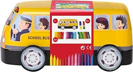 Faber-Castell Colour Connector Pens School Bus - Set of 33 | The Dyslexia Shop