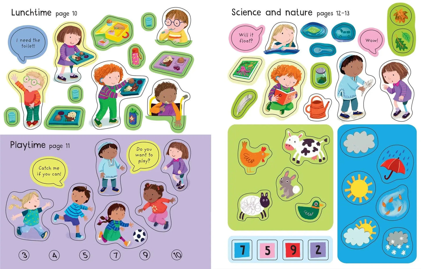 First Sticker Book Starting School : A First Day of School Book for Children | The Dyslexia Shop