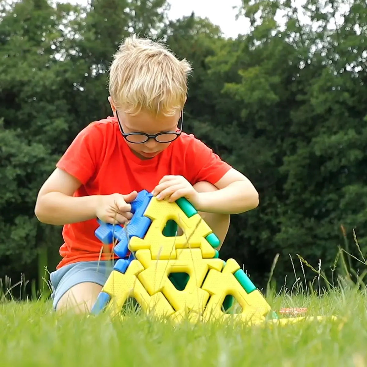 Giant Polydron Set – 40-Piece Large-Scale Construction Kit for Early Years Education | The Dyslex...