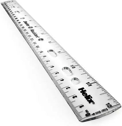 Helix 30CM Shatter Resistant Clear Ruler | The Dyslexia Shop