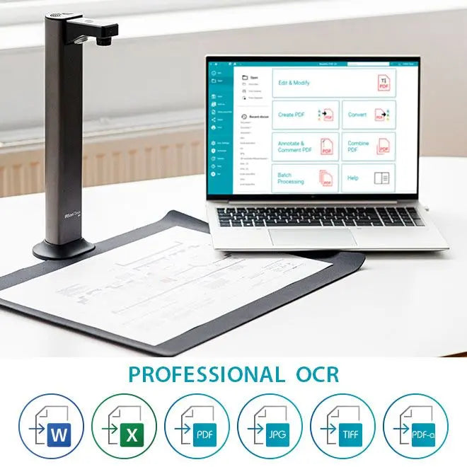 IRIScan Desk 7 Pro: High-Resolution A3 Document and Book Scanner with AI Technology | The Dyslexia Shop