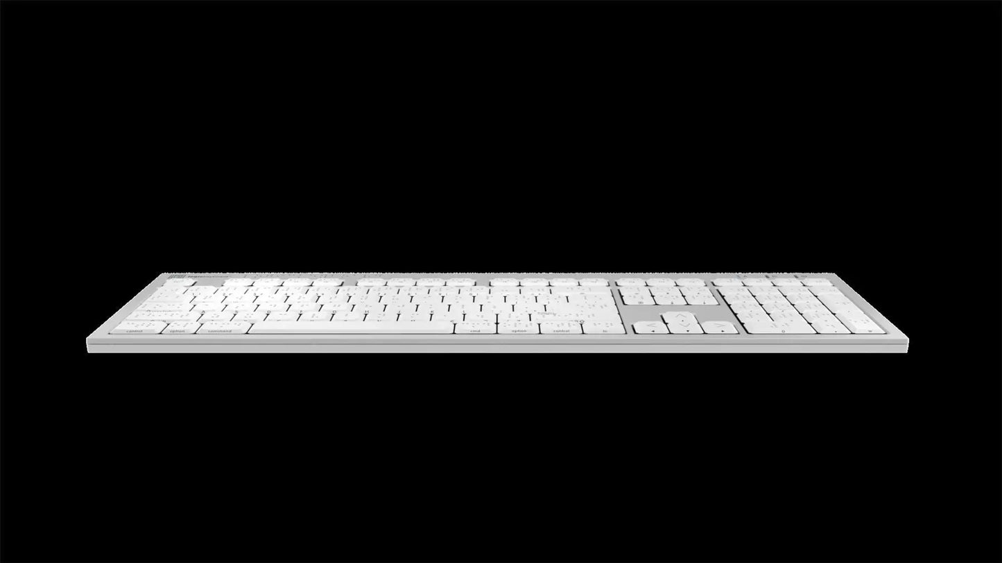 Logickeyboard Braille ALBA Slimline Keyboard for Mac | The Dyslexia Shop