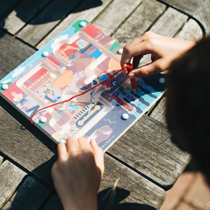 Magnetic Construction Maze Puzzle | The Dyslexia Shop