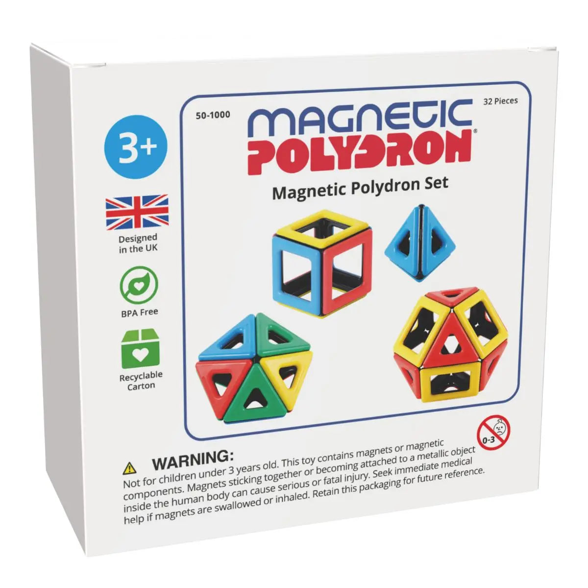 Magnetic Polydron Set: Engage Young Minds with Hands-On Geometry Exploration | The Dyslexia Shop
