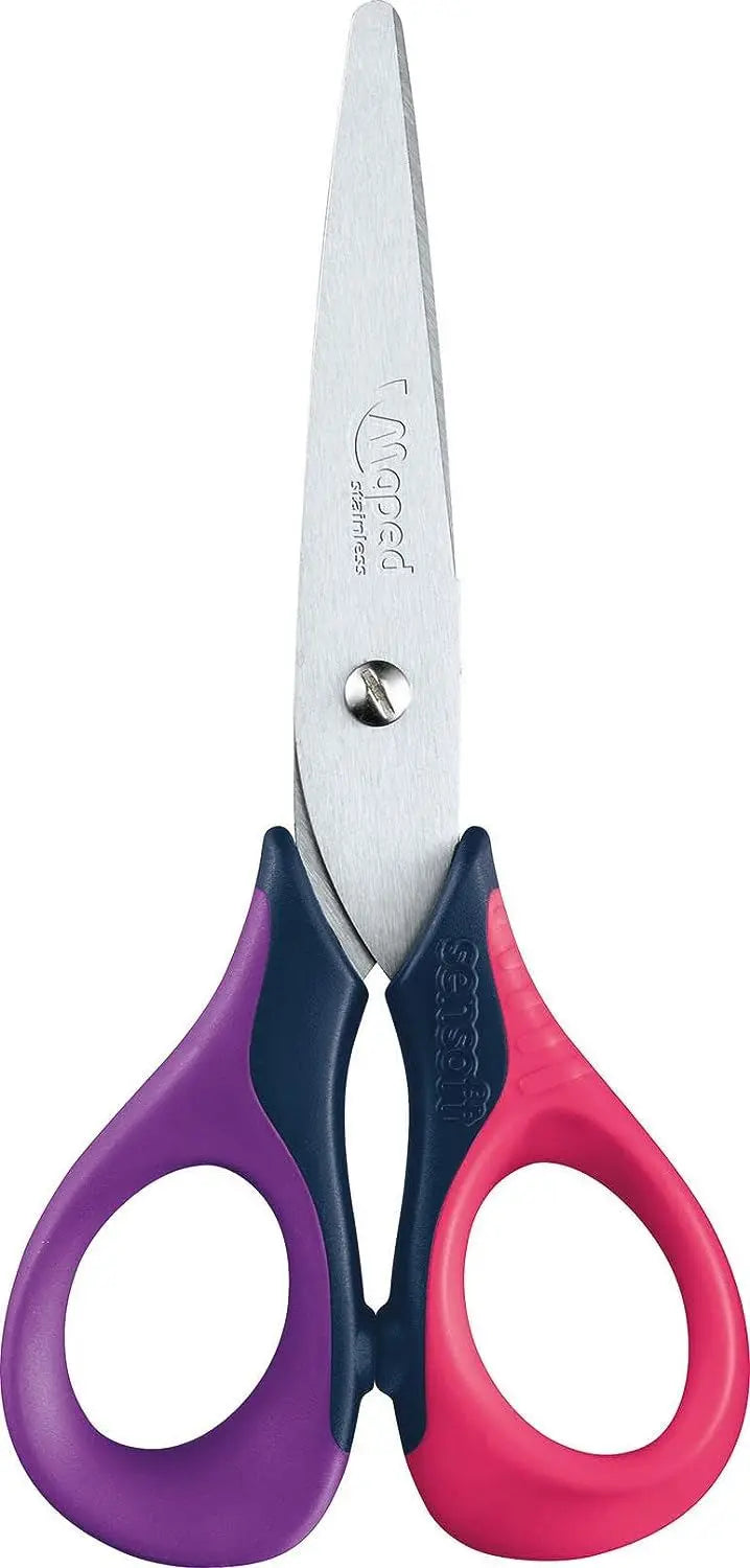 Maped Sensoft 3D Scissors 13cm - Purple/Pink - Left Handed | The Dyslexia Shop