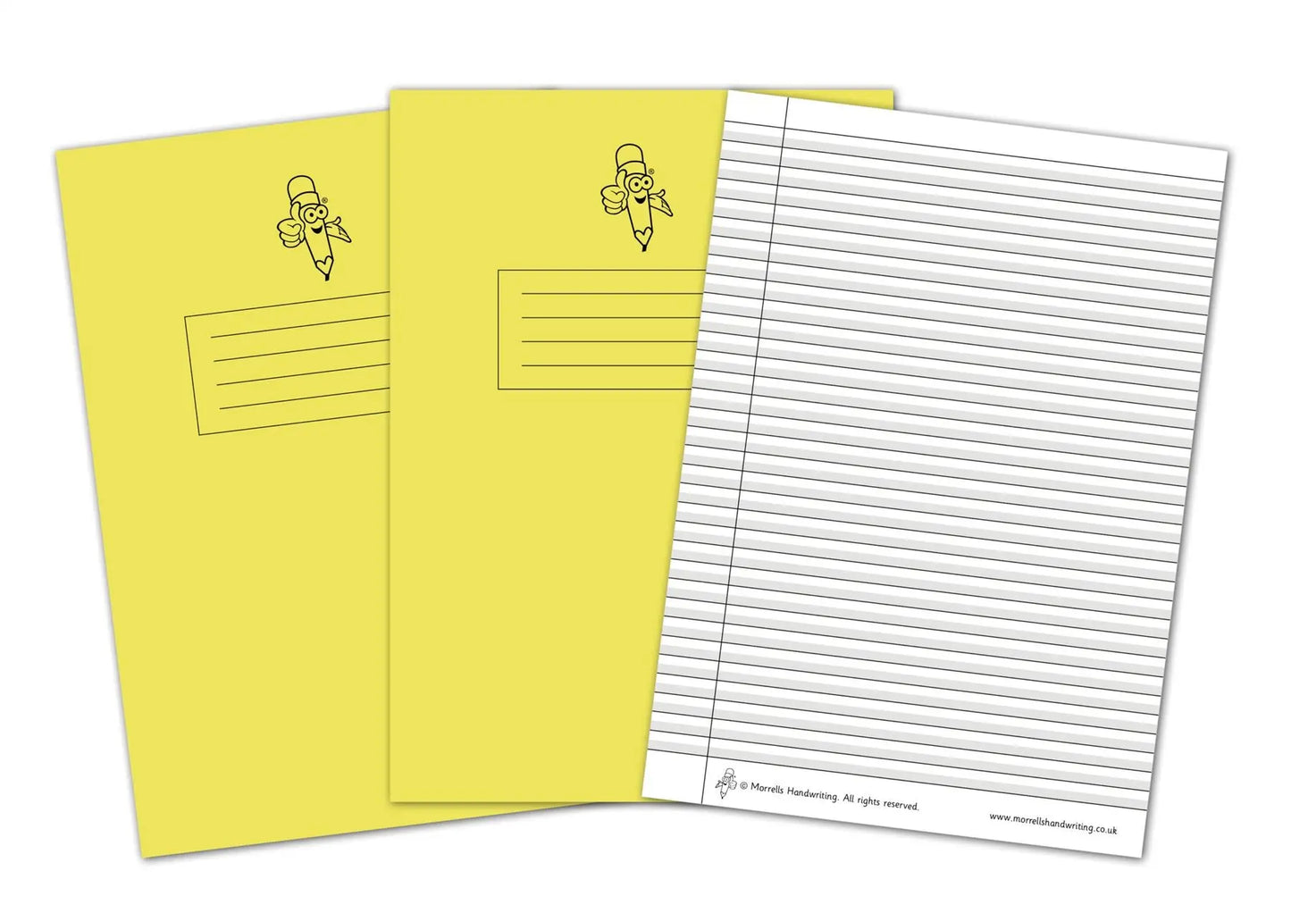 Narrow Lined Handwriting Exercise 10 Book Bundle – Yellow | The Dyslexia Shop