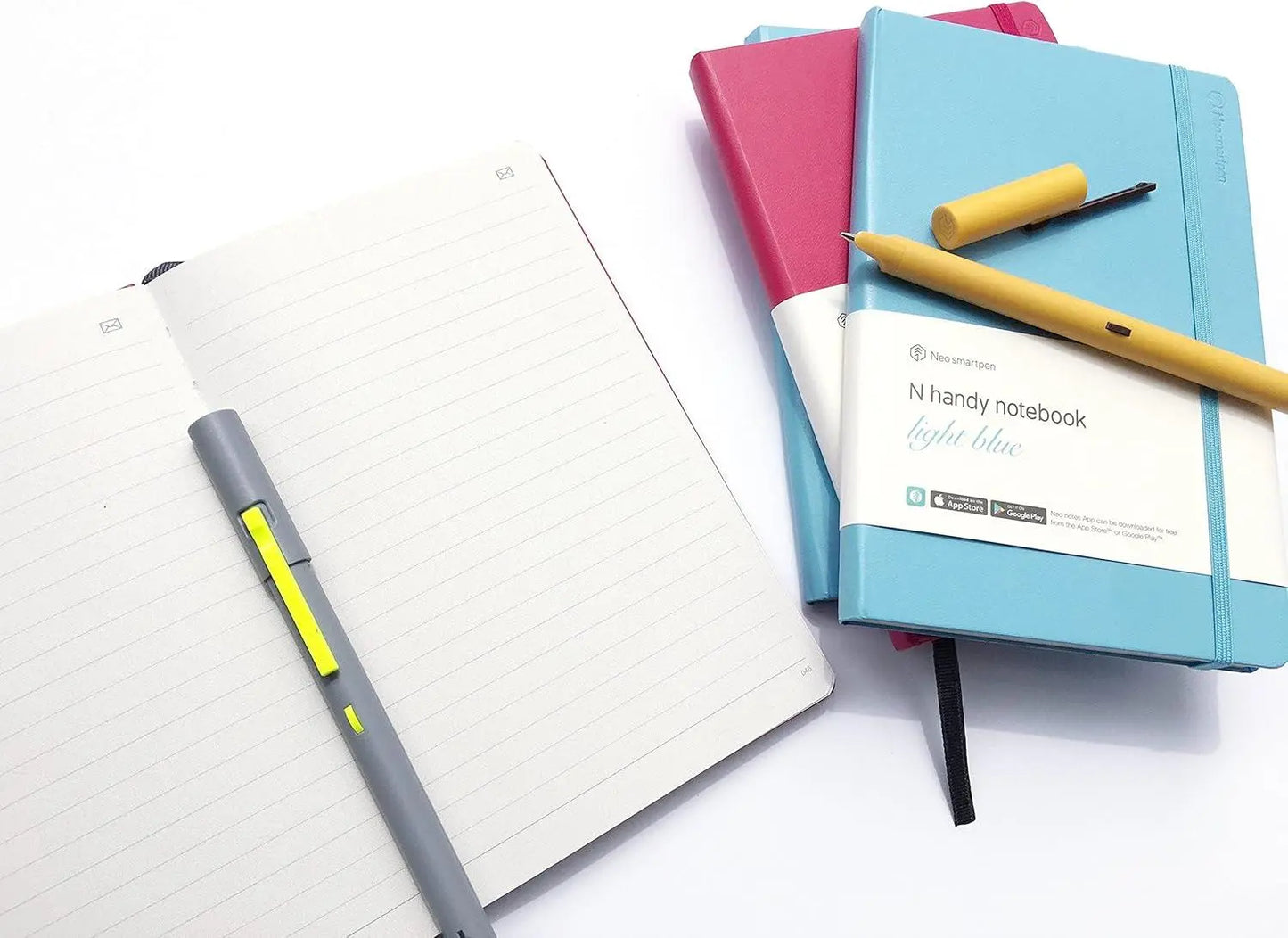 NeoLAB N Handy Leather Notebook (BLUE) – Digitise Your Handwritten Notes with Neo Smartpens | The Dyslexia Shop