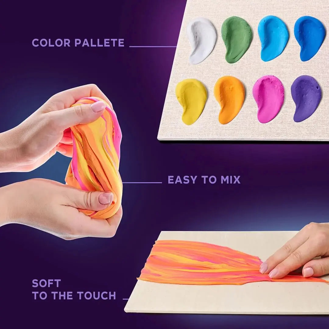 OKTO Air Dry Clay 3D Sensory Art Canvas – Travel Edition | The Dyslexia Shop
