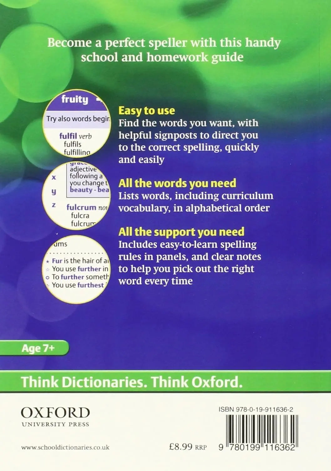 Oxford School Spelling Dictionary | The Dyslexia Shop