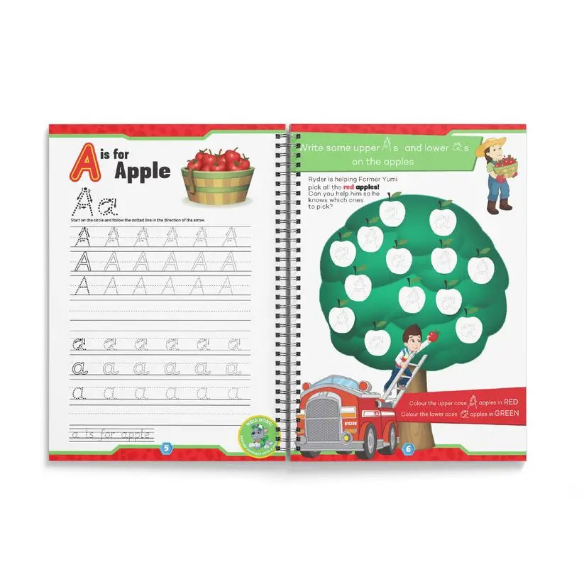 PAW PATROL Learn To Write The Alphabet Activity Book Ages 2-5 | The Dyslexia Shop