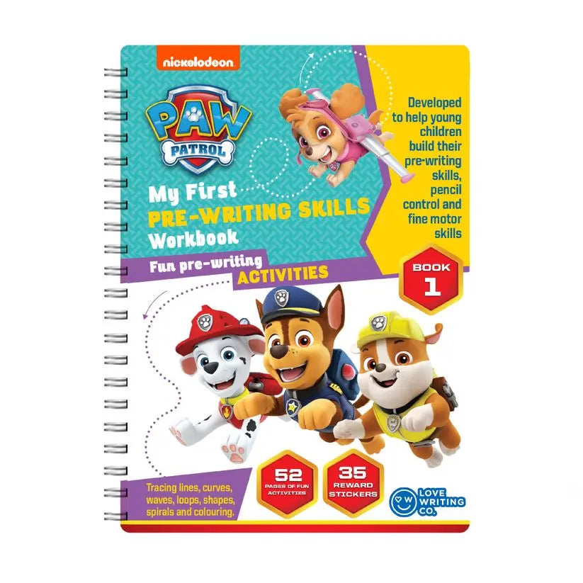 PAW PATROL My First Pre-Writing Skills Activity Book | First Writing Steps Ages 2+ | The Dyslexia...