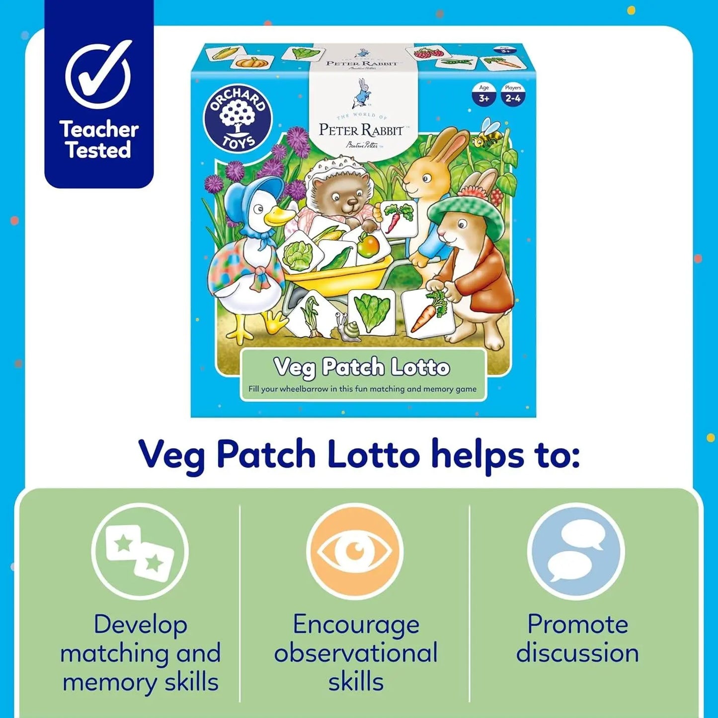 Peter Rabbit™ Veg Patch Lotto | The Dyslexia Shop