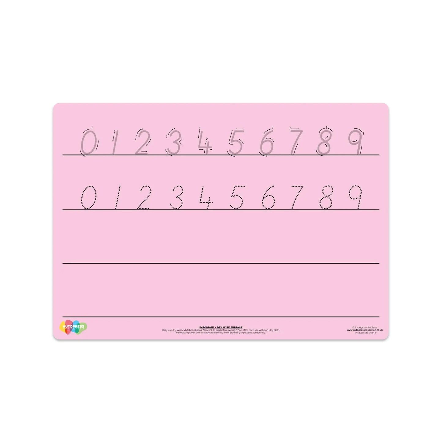 Pink Tinted Number Formation Mat | The Dyslexia Shop