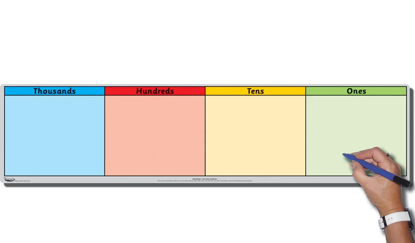 Place Value Mat (Th, H, T,o) | The Dyslexia Shop