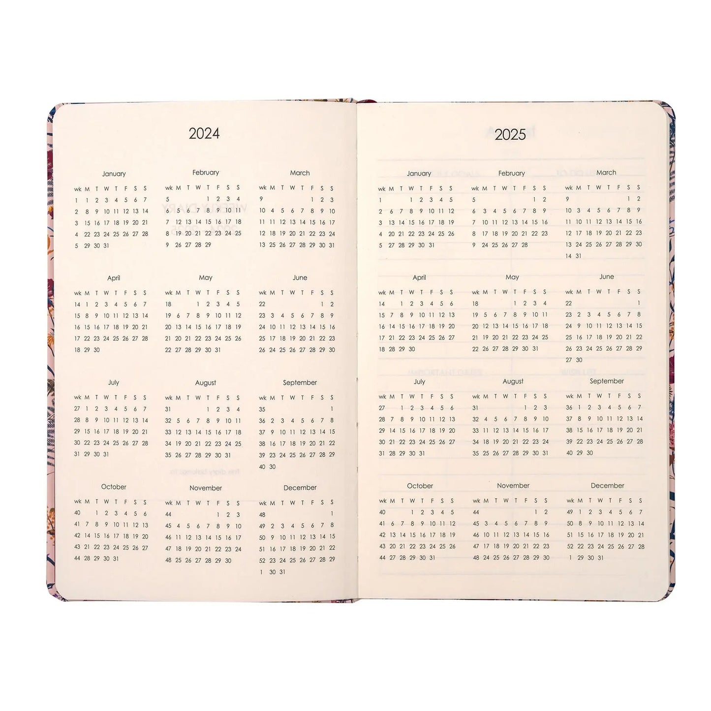 Pukka Bloom Soft Cover Academic Diary Pink | The Dyslexia Shop