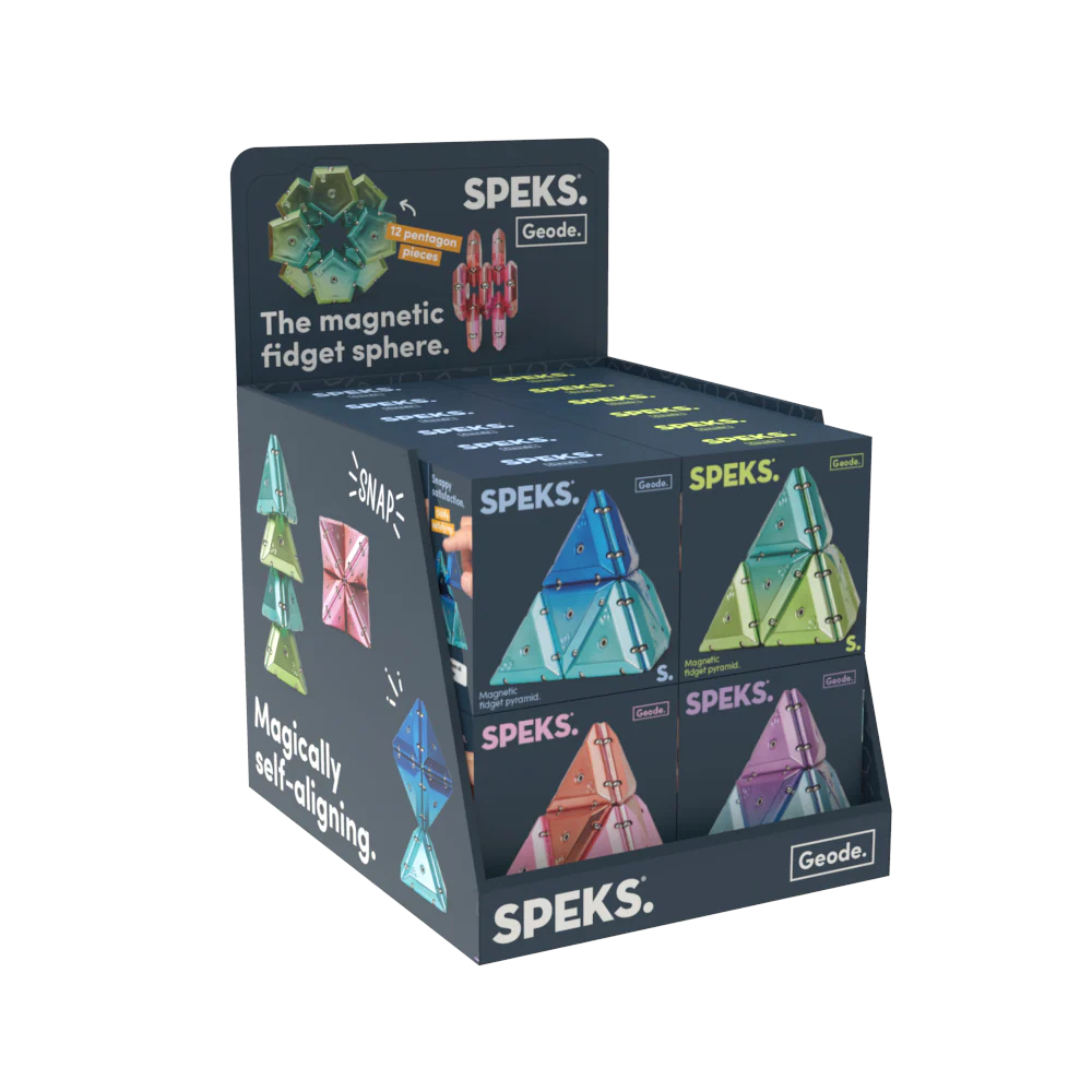Speks. Geode The Magnetic Fidget Chrome Pyramid