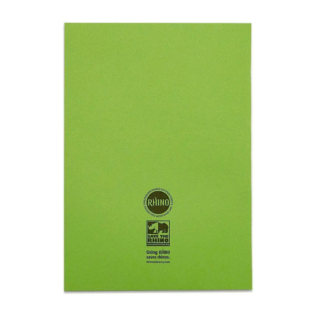 RHINO A4 Exercise Book - 6MM Lined Margin | 80pg/10pk | The Dyslexia Shop