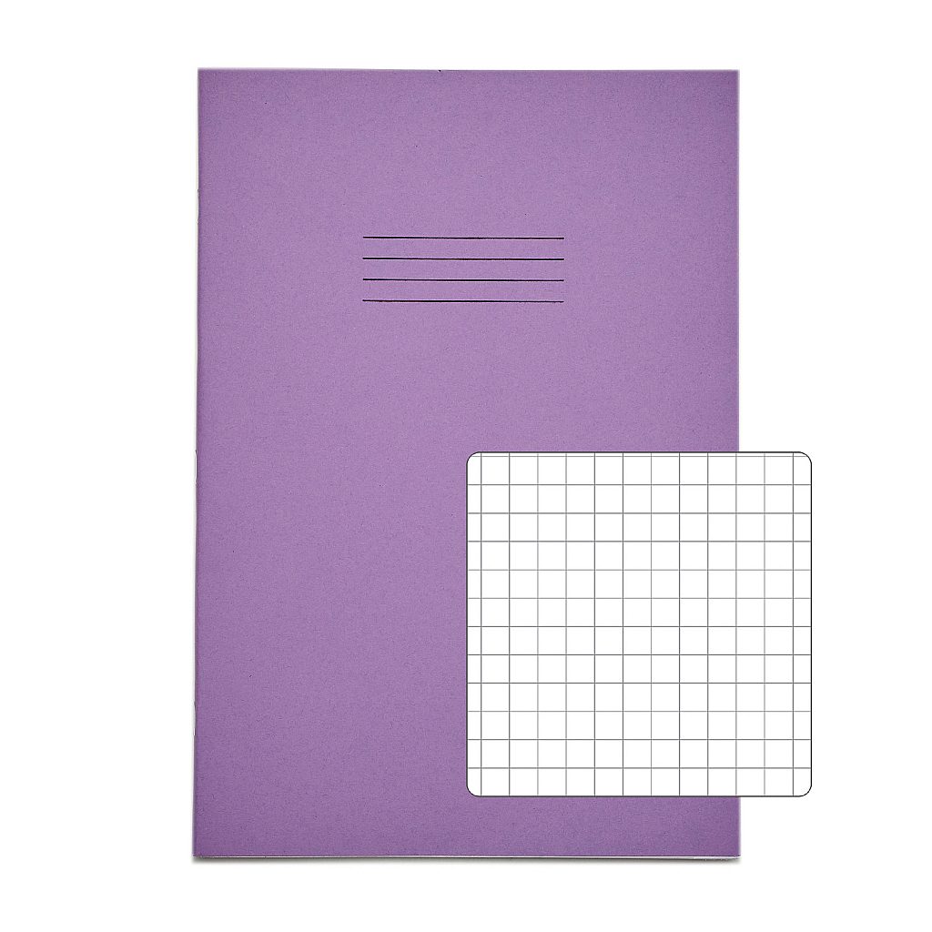 RHINO A4 Exercise Book - 7mm Squared | 64pg/10pk | The Dyslexia Shop