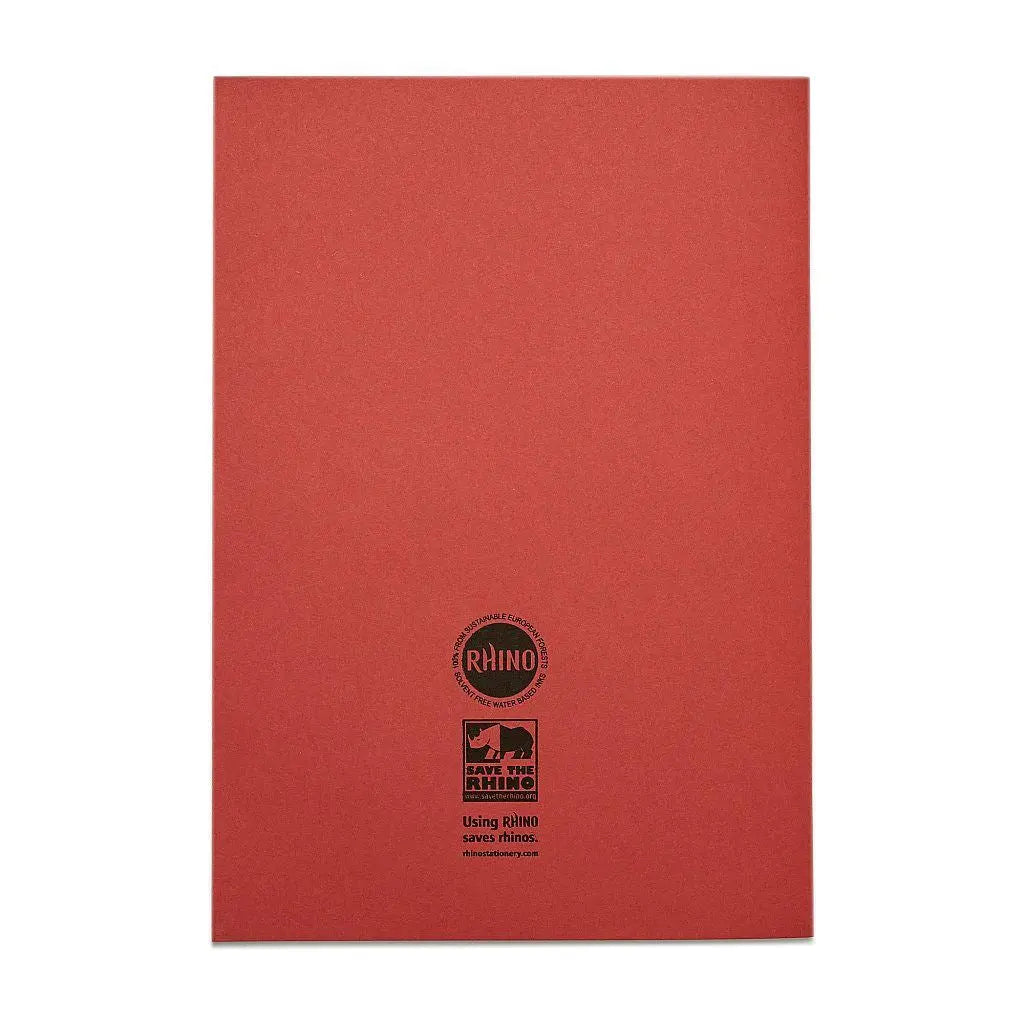 RHINO A4 Exercise Book - 8mm Lined + Margin | 80pg/10pk | The Dyslexia Shop
