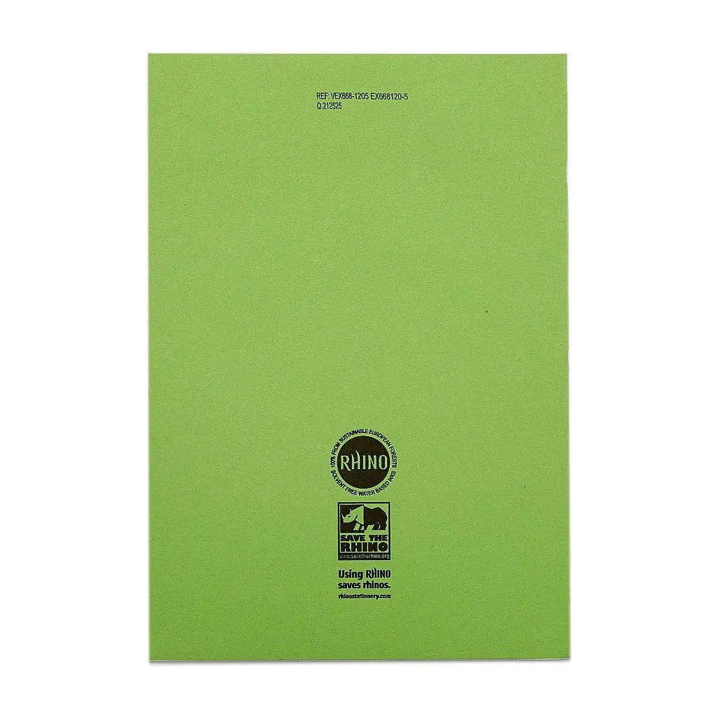 RHINO A4 Exercise Book - 8mm Lined + Margin | 80pg/10pk | The Dyslexia Shop
