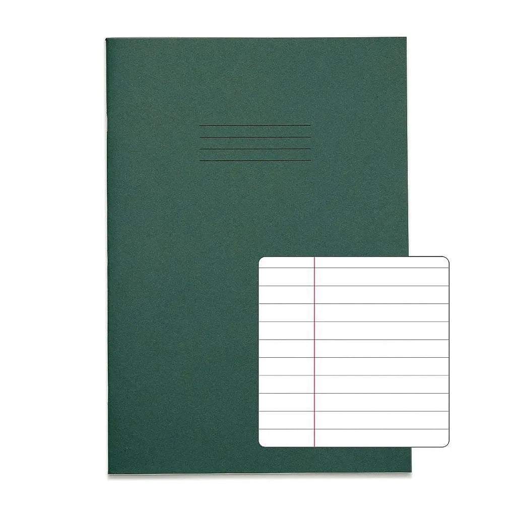 RHINO A4 Exercise Book - 8mm Lined + Margin | 80pg/10pk | The Dyslexia Shop