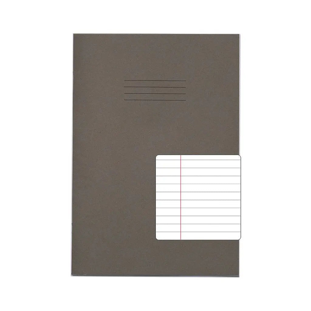 RHINO A4 Exercise Book - 8mm Lined + Margin | 80pg/10pk | The Dyslexia Shop