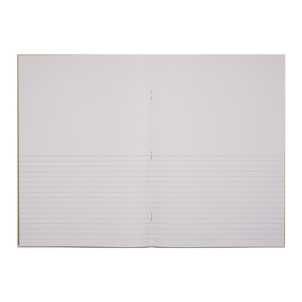 RHINO A4 Exercise Book - Split Page Blank/8mm Lined | 64pg/10pk | The Dyslexia Shop