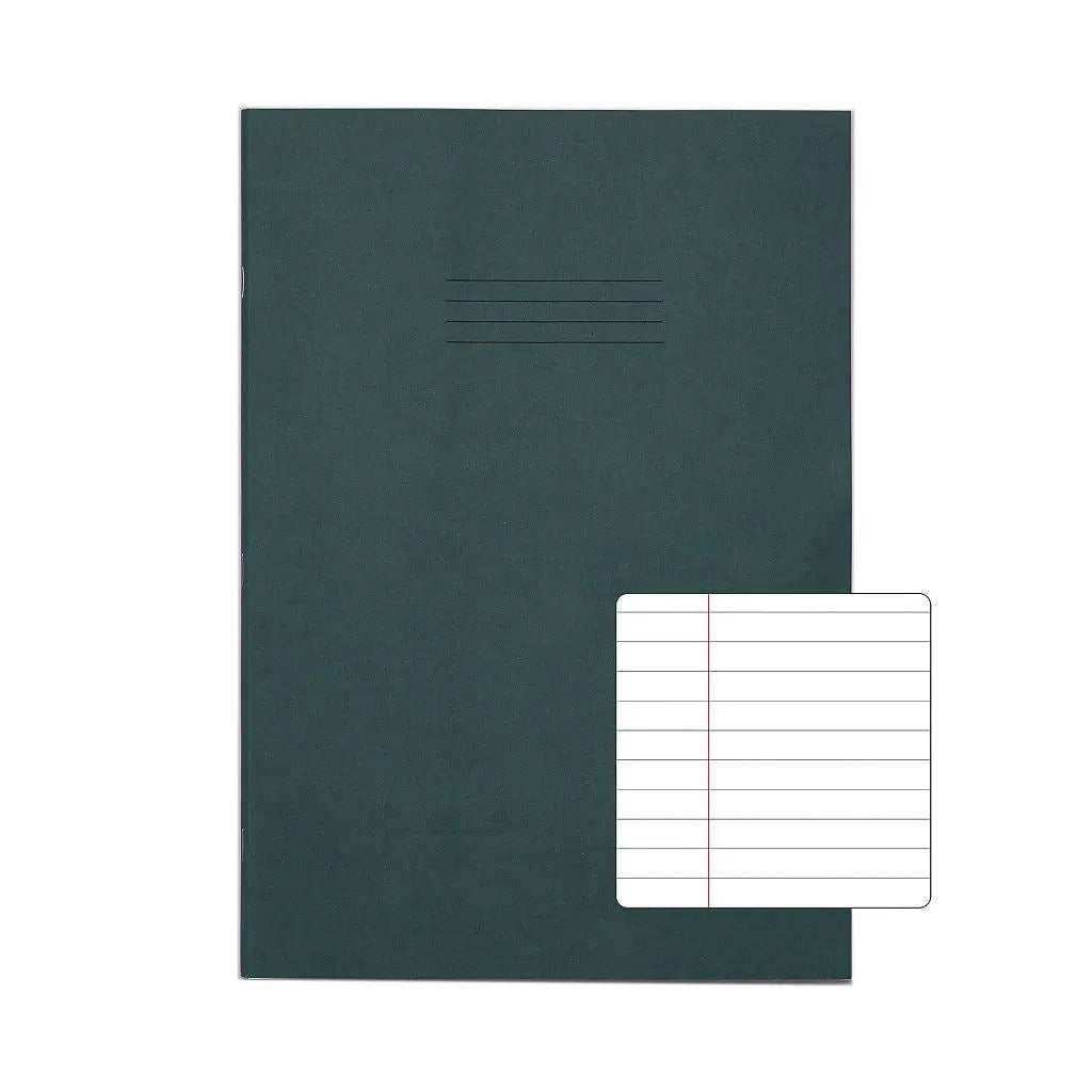 RHINO A4+ 13 x 9 Oversized Exercise Book - 8MM Lined W/ Margin |80pg/10pk | The Dyslexia Shop
