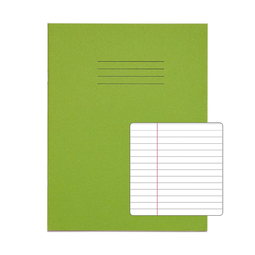RHINO A5+ 9 x 7 Oversized Exercise Book - 6mm Lined + Margin | 80pg/10pk | The Dyslexia Shop