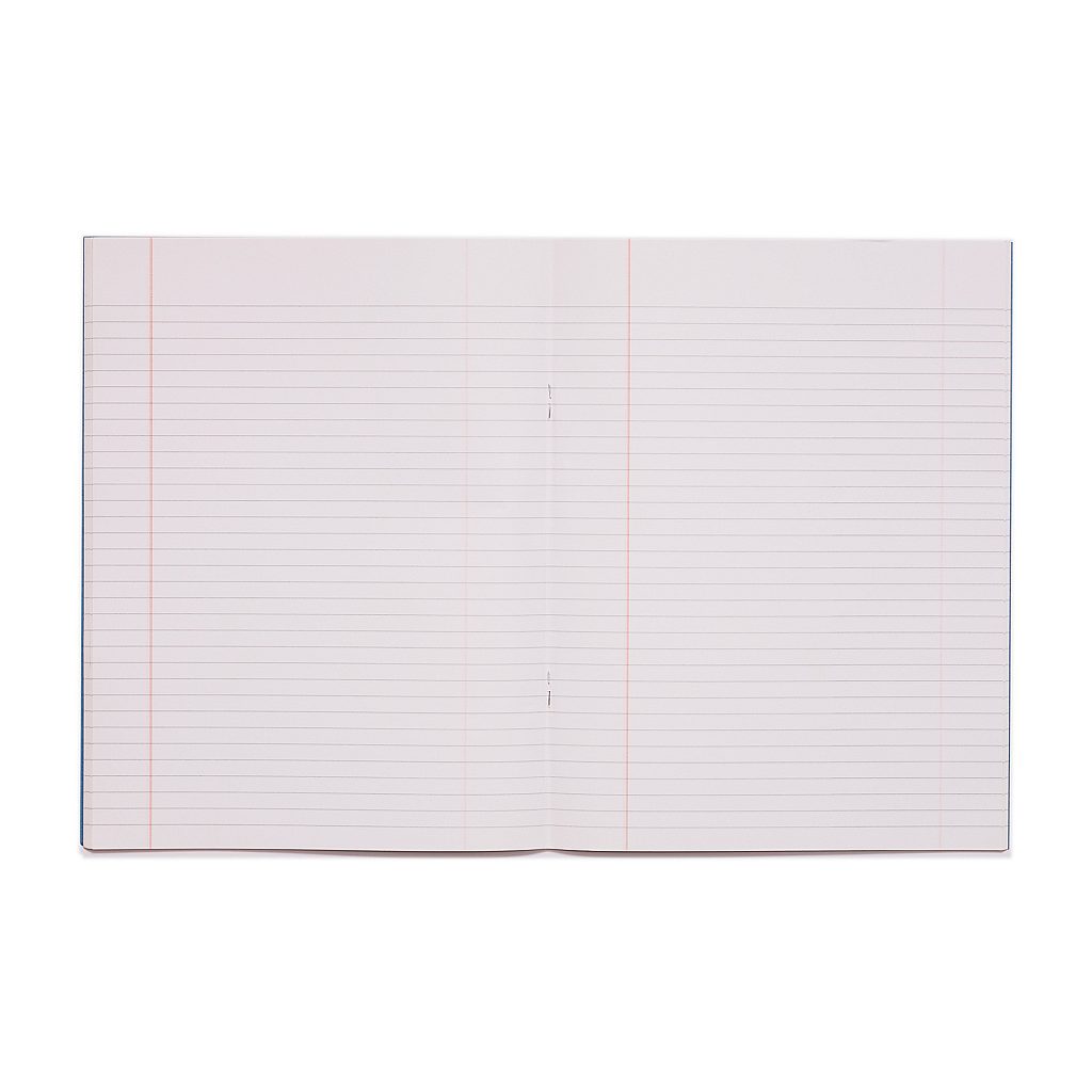 RHINO A5+ 9 x 7 Oversized Exercise Book - 6mm Lined + Margin | 80pg/10pk | The Dyslexia Shop