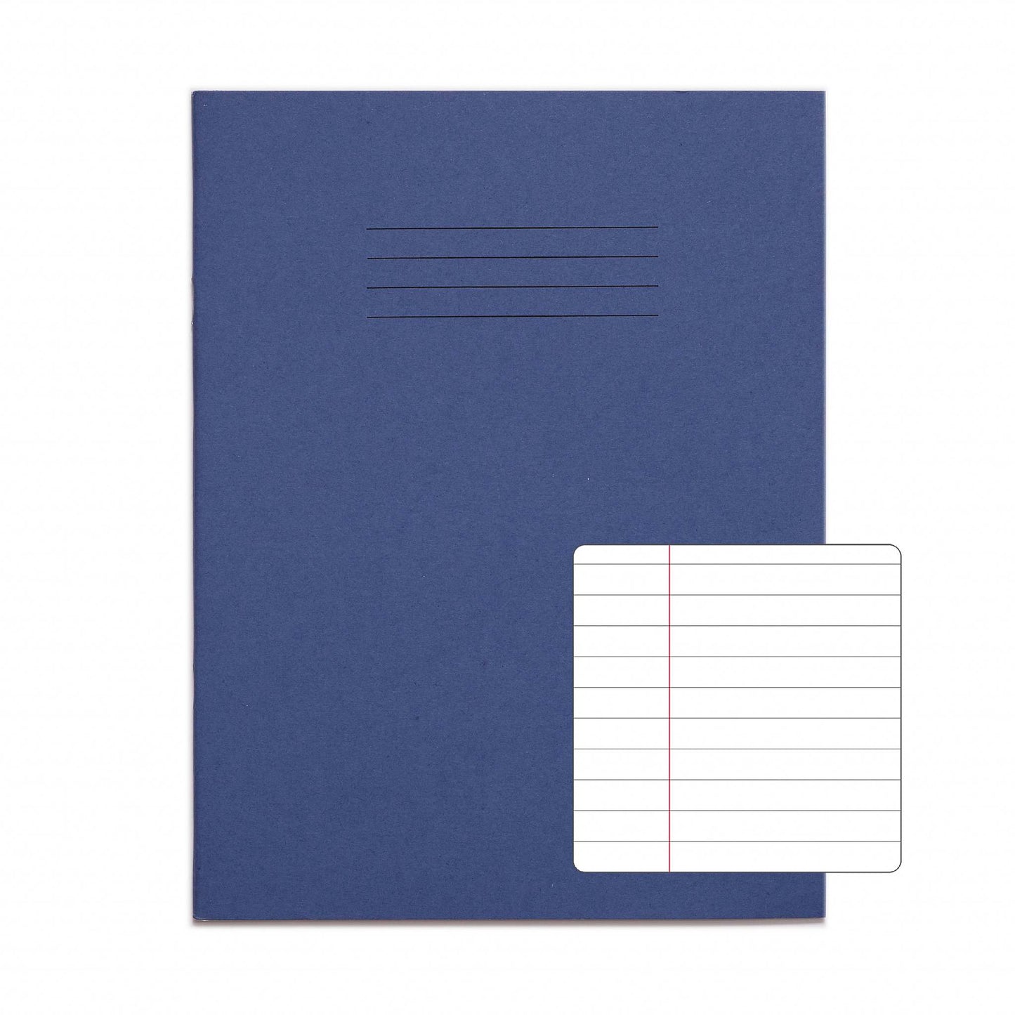 RHINO A5+ 9 x 7 Oversized Exercise Book - 8mm Lined + Margin | 48pg/10pk | The Dyslexia Shop