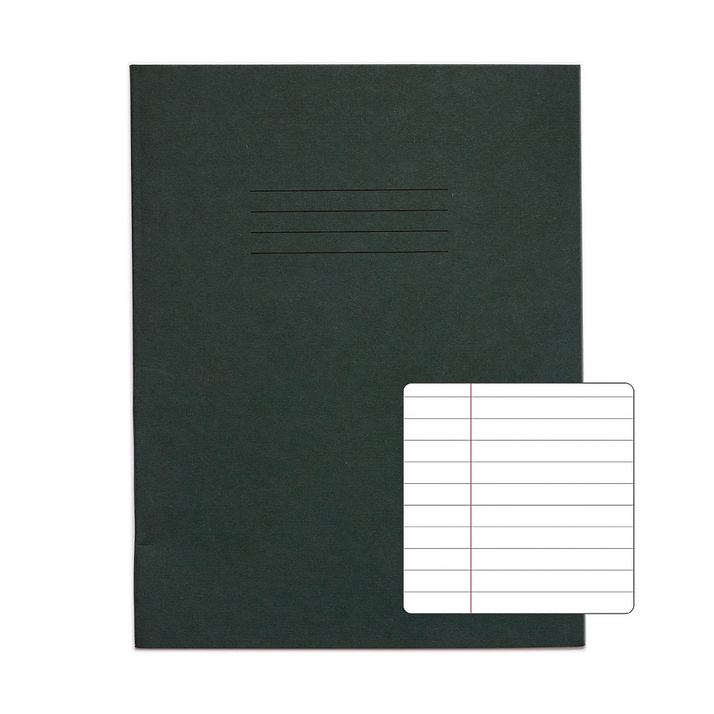 RHINO A5+ 9 x 7 Oversized Exercise Book - 8mm Lined + Margin | 48pg/10pk | The Dyslexia Shop