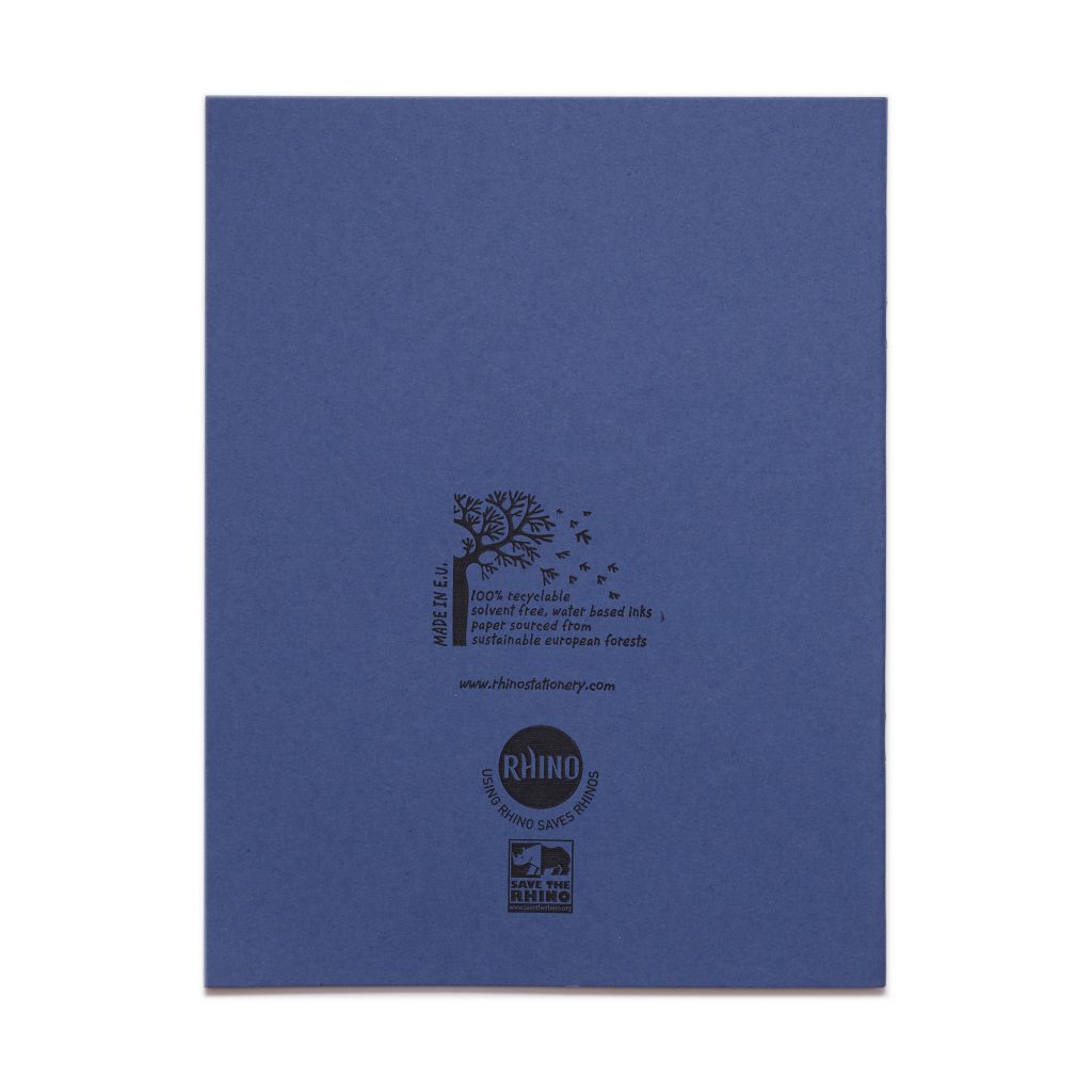 RHINO A5+ 9 x 7 Oversized Exercise Book - 8mm Lined + Margin | 48pg/10pk | The Dyslexia Shop