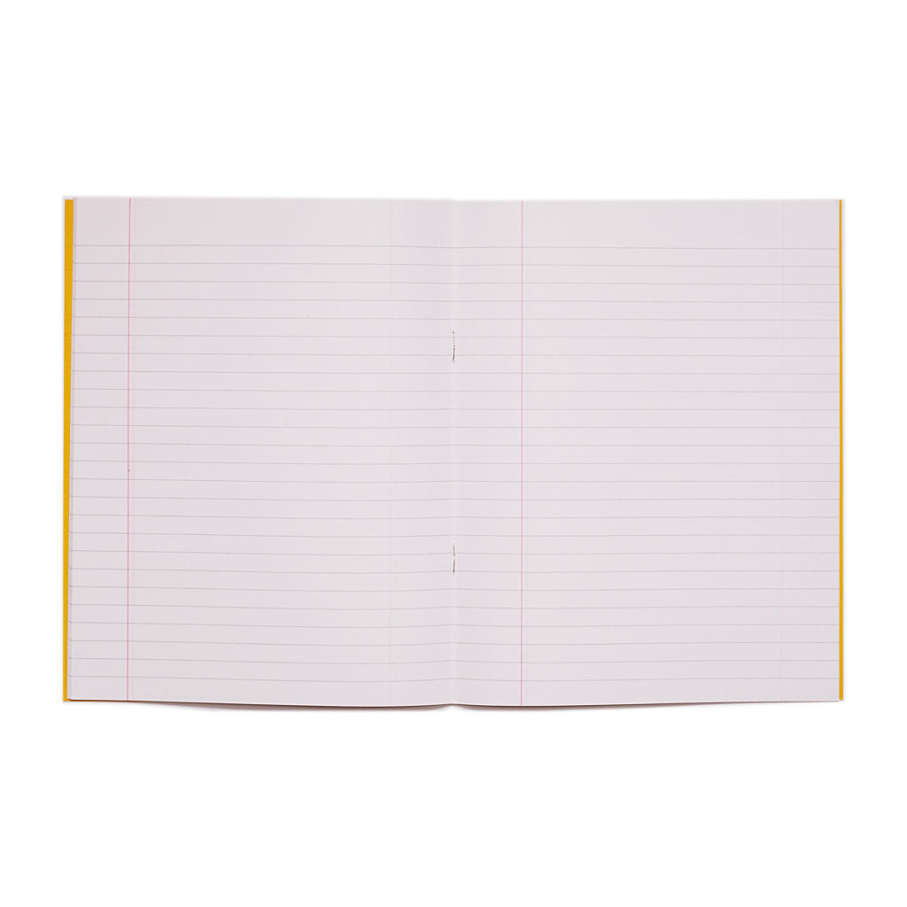 RHINO A5+ 9 x 7 Oversized Exercise Book - 8mm Lined + Margin | 64pg/10pk | The Dyslexia Shop