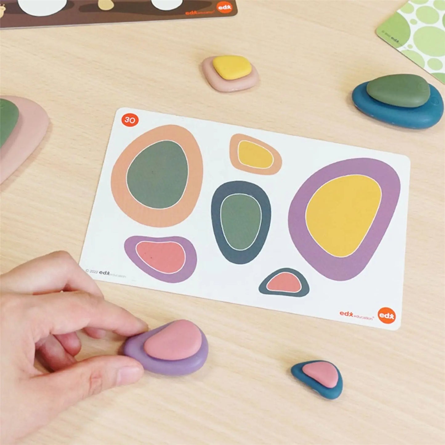 Rainbow Pebbles Family-Art Colors | The Dyslexia Shop