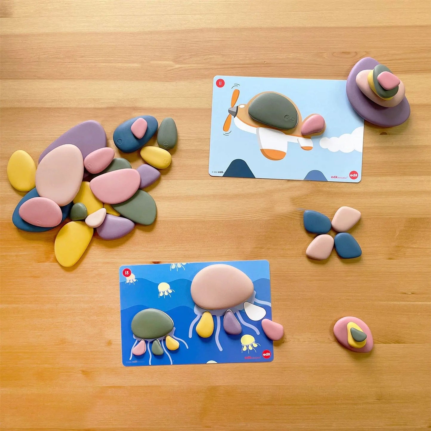 Rainbow Pebbles Family-Art Colors | The Dyslexia Shop